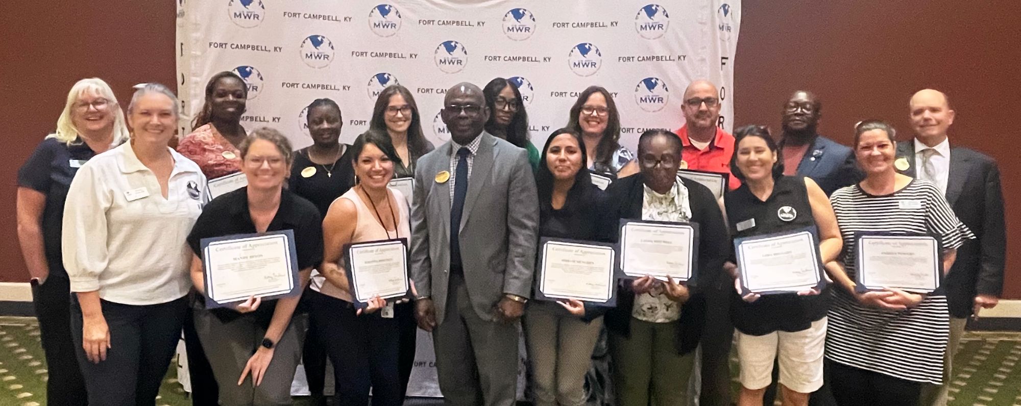 Cross-Functional Team Award: Katherine Stauffer, Mike Lopez, Valerie Puno, Juan Guzman, Carolyn Minter, Johanna Robinson, Amber DeNeve, Rose Belisle, Laura Mitchell, Irvin Barnett, Lisa Webber, Ann Brown, Felicia Jefferson, Randy Robey, Christina Comer, David Morrison, Sharon Hardison-Washington, Deanna Carter, Patrice Jessie, Maria Tonkin, Mary Young, Kevin Smith, Danesha Baldwin, Miriam Mengden, Lora Delgado, Mandy Dixon, Regina Maloney, Eugene Harris, Andrea Powers, Melissa Schaffner